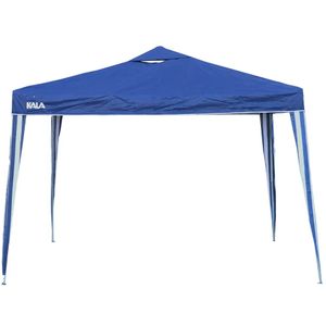 Gazebo Dobrável de Poliéster e Alumínio 3X3 m Azul Kala