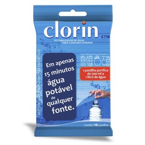Cartela Clorin 1Mg com 10 pastilhas Acua Pura