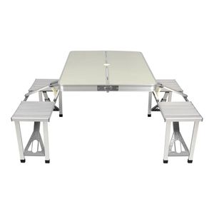 Mesa Dobrável em Alumínio com 4 Banquetas Kala