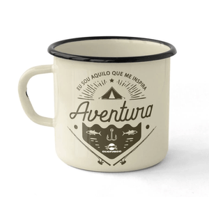 Caneca Esmaltada de Alumínio Guepardo