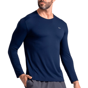 Camiseta Masculina Manga Longa Ion UV com Proteção Solar Solo