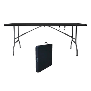 Mesa Dobrável Robust 1,20m Polietileno Preto NTK