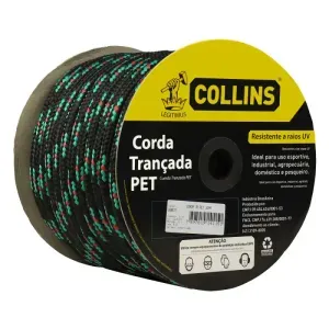 Corda Pet Trançada Colorida 16mm por Metro Collins