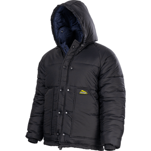 Jaqueta Polar Preto/Azul Marinho Acampar
