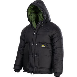 Jaqueta Polar Preto/Verde Acampar