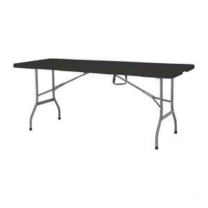 Mesa Dobrável Camper 180 Cm Preta Kala