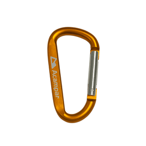 Mini Mosquetão Chaveiro 7mm Laranja Acampar