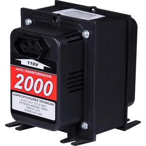 AutoTransformador Kitec 2000VA Bivolt Alta Potência com Proteção e Eficiência