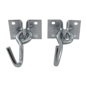 Gancho para Rede de Descanso Sobrepor Zincado Kala  Kit 2 Peças